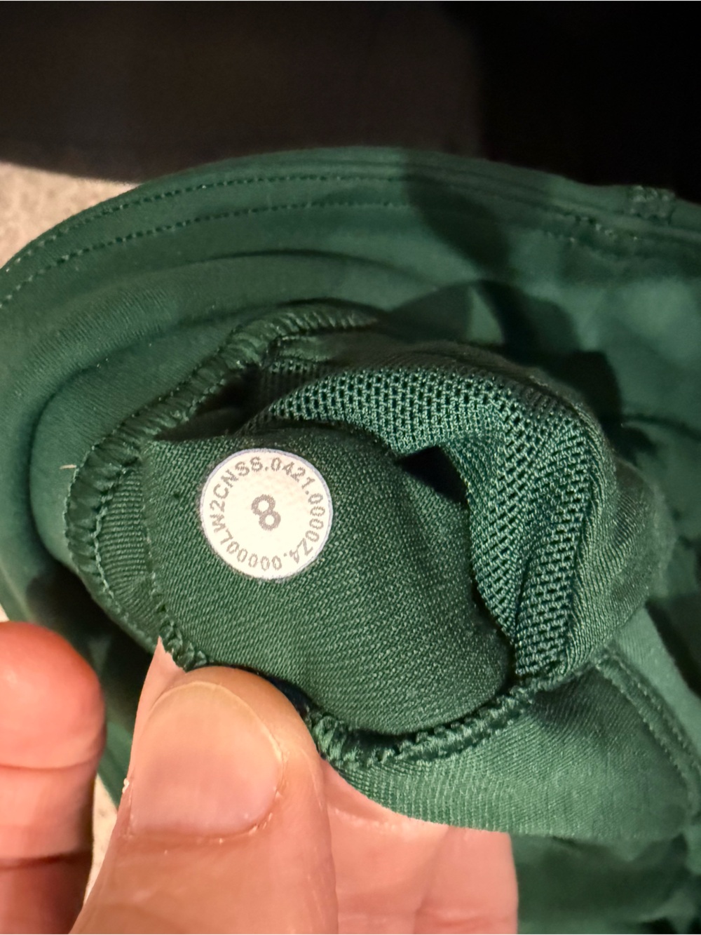 Lululemon Wonder Train Longline Bra C/D Cup Everglade Green Size 8 GUC - Picture 4 of 4